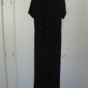 L.K.C. classic shirt dress, black, Sz S